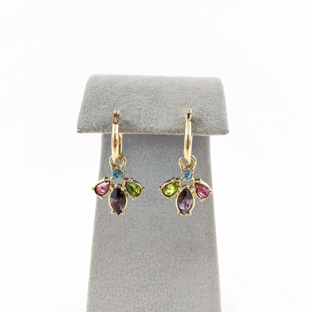 Vtg NRQ Stamped Convertible Earrings